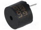 Sound transducer: elektromagnetic alarm; Ø:12mm; H:9.9mm; 1.5VDC