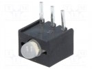 LED; czerwony/zielony; 3mm; Il.diod:1; 20mA; katoda; 60°