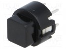 Microswitch; 1-position; SPST-NO; 0.01A/35VDC; THT; 1.2N; Ø12mm