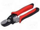 Pliers; cutting,for wire stripping; Pliers len: 170mm; 6÷21mm2