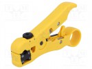 Stripping tool; Wire: coaxial,round,flat; 125mm