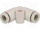 Steckverbindung; 90° Winkel; -1÷10bar; Mat: Polypropylen