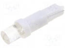 LED lamp; cool white; T5; 3(typ)lm; No.of diodes:1; 0.24W; 140°