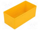 Box; polystyrene; yellow; 54x108x45mm; EuroPlus Insert 45