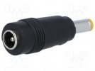 Adapter; Out:4,8/1,7; Plug: straight; Input:5,5/2,1; 6A