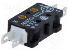 Microswitch; without lever; SPST-NO + SPST-NC; 2.5A/250VAC; IP40