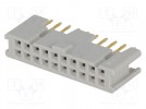 Connector: IDC; socket; female; PIN: 20; straight; 3A; THT; 2.54mm