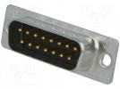 D-Sub; PIN: 15; Stecker; HD 20; männlich; Löten; für Leitungen