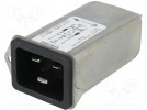 Złącze: zasilające AC; IEC 60320; C20 (I), z filtrem; gniazdo
