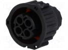 Connector: circular; 2.5mm System; plug; female; PIN:4; for cable