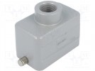 Enclosure: for Han connectors; Han; size 10B; for cable; straight