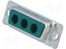 Spezielle D-Sub; PIN: 3(3+0); Stecker; weiblich; für Leitungen