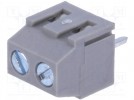Listwa zaciskowa; 3,81mm; kątowe 90°; 1,5mm2; tory:2; cynowany