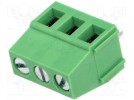 Klemmleiste; 5mm; gewinkelt; Wege:3; 18A; 250V