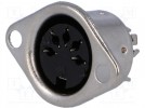 Socket; DIN; female; PIN:5; Pin layout:180°; straight; soldering