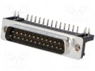 D-Sub; PIN: 25; gniazdo; męskie; standard 7,2mm; Blokowanie: śruby
