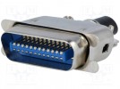 Connector: Centronics; plug; male; PIN:24; soldering; for cable