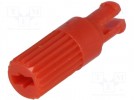 Knob; shaft knob; red; h:11.7mm; Application: CA14; B:3.7mm