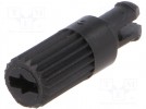 Knob; shaft knob; black; h:11.7mm; Application: CA14; B:3.7mm