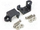 Mocowanie; Wym:26,6x11,5x11,5mm; czarny; Mat.mocowania: plastik