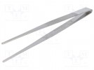 Tweezers; Tweezers len:180mm; Blades: straight; Tip width:3.5mm
