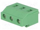 Listwa zaciskowa; 7,5mm; kątowe; 2,5mm2; tory:3; 24A; zielony; 500V