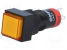 Schalter: Druck-; 2-stellig; SPDT; 0,5A/250VAC; 1A/24VDC; orange