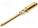 Styk; męskie; 1,5mm2; 16AWG; Han D HMC, Han DD HMC; złocony; 10A