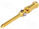 Kontakt; männlich; 0,5mm2; 20AWG; Han D HMC, Han DD HMC; vergoldet