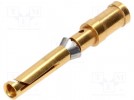 Contact; female; 2.5mm2; 14AWG; Han D HMC, Han DD HMC; gold plated