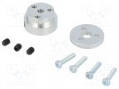 Adapter; Śr.wału:4mm; Oś: nacięcie D; Wym: Ø22mm