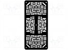 Podwozie; akryl; czarny; 172x80x3mm