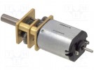 Motor: DC; with gearbox; 6VDC; HP; 50:1; dbl.sided shaft: yes; 1.6A