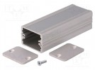 Gehäuse: mit Platten; AKG; X: 33mm; Y: 80mm; Z: 24mm; Aluminium; grau