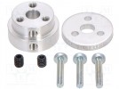 Adapter; Śr.wału:6mm; Oś: nacięcie D; Wym: Ø22mm