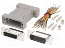 Przejście: adapter; D-Sub 15pin męski,D-Sub 15pin żeński