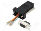 Przejście: adapter; RJ11 gniazdo,D-Sub 9pin żeński