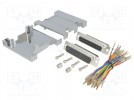 Przejście: adapter; D-Sub 25pin męski,D-Sub 25pin żeński