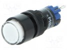 Schalter: Druck-; 2-stellig; SPDT; 0,5A/250VAC; 1A/24VDC; weiss