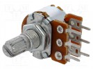 Potentiometer: axial; 1-Drehung; 10kΩ; 63mW; ±20%; THT; 6mm; Metall