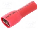 Terminal: flat; 4.8mm; 0.8mm; female; 0.5÷1.5mm2; crimped; red