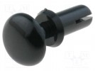 Rivet; polyamide; 4÷5mm; black; Mounting: dismountable,push-in