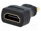 Adapter; HDMI gniazdo,mini HDMI wtyk
