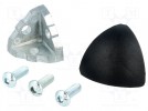 Kątownik; do profili; Szerokość rowka:6mm; aluminium