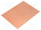Laminate; FR4,epoxy resin; 0.6mm; L: 100mm; W: 75mm; Coating: copper