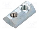 Mutter; für Profile; Nutbreite:8mm; Stahl; Zink; Profilgröße:40mm