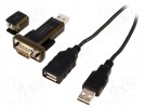 Konwerter USB-RS232; chipset FTDI/FT232RL; 0,8m; USB 2.0