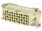 Steckverbinder: rechtwinklig; weiblich; Han D; PIN:40; 40+PE; 10A