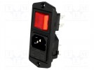 Steckverbinder: zur AC-Stromversorgung; IEC 60320; Buchse; 10A