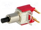 Schalter: Druck-; 1-stellig; SPST-NO; 1A/120VAC; 1A/28VDC; schwarz